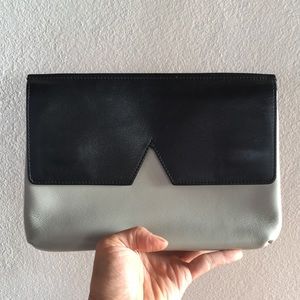 Vince Leather Clutch